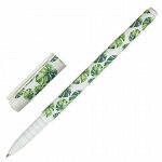 Ручка шариковая BRAUBERG SOFT TOUCH GRIP &quot;TROPIC&quot;, СИНЯЯ, мягкое покрытие, узел 0,7 мм, 143719