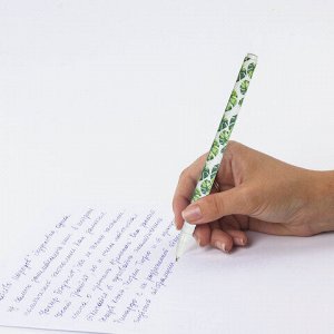 Ручка шариковая BRAUBERG SOFT TOUCH GRIP "TROPIC", СИНЯЯ, мягкое покрытие, узел 0,7 мм, 143719