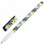 Ручка шариковая BRAUBERG SOFT TOUCH GRIP &quot;TOUCAN&quot;, СИНЯЯ, мягкое покрытие, узел 0,7 мм, 143720