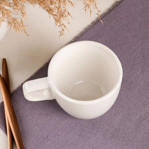 Чашка "Одесса", белая, керамика, 0.2 л
