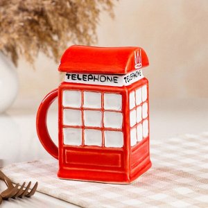 Кружка "Телефонная будка", красная, 0.4 л