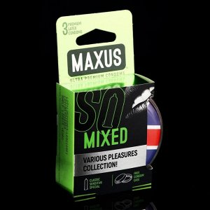 Презервативы набор Maxus Mixed, 3 шт