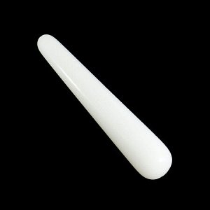 Массажер палочка из белого агата для массажа точек акупунктуры Литотерапия
