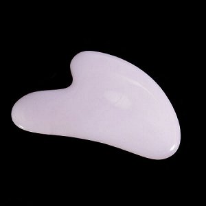 Скребок Розовый агат, используется для омоложения и массаже лица и тела