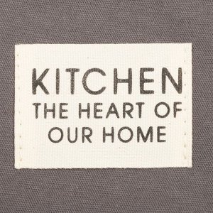 Кухонный набор Этель Kitchen, цвет серый, варежка-прихватка 18х29 см, прихватка 19х19 см