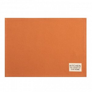 Набор салфеток Этель Kitchen, цв. оранжевый, 30х40 см - 2 шт, 100% хл, саржа 220 г/м2