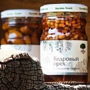 Кедровый орех в сосновом сиропе 220 г Русский лес
