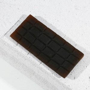 Фигурное мыло ручной работы в форме плитки шоколада "100% мужик", 80 г, аромат мужской парфюм