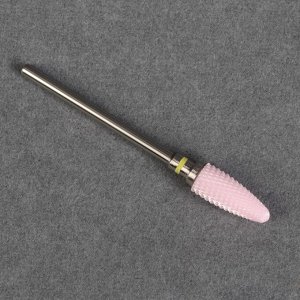 Фреза керамическая для маникюра «Кукуруза», мелкая нарезка, 7 ? 16 мм, розовая