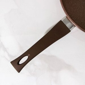 Сковорода «Алтай», d=26 см, ручка soft-touch, антипригарное покрытие, ручка soft-touch, цвет коричневый