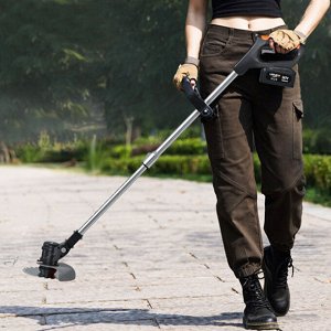 Аккумуляторный садовый триммер, газонокосилка для травы Lawn Trimmer / 88V