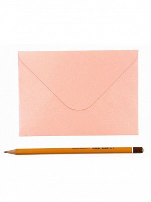 Конверт 11 х 15 см дизайнерская бумага цвет Розовый
