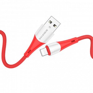 USB кабель Borofone Charging Data Cable For Lightning / 2.4A