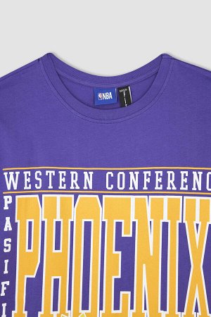 Defacto Fit NBA Phoenix Suns Licensed Oversize-футболка с круглым вырезом и короткими рукавами