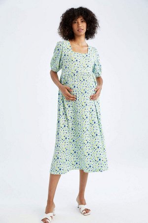 Длинное платье стандартной посадки для беременных