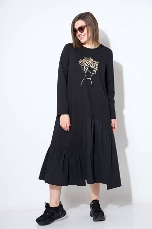 Платье, Жилет / Runella 1478 черный+бронза