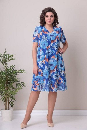 Платье / Moda Versal П2387 сине_голубой