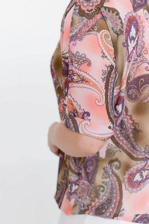 Блуза / LindaLux 1229 розово-коричневый