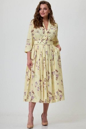 Платье / Teffi Style L-1492 лимонный
