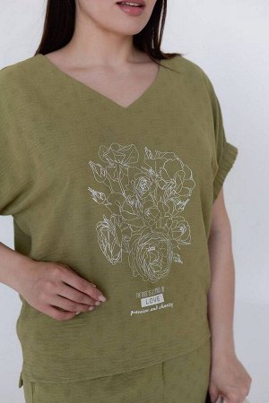 Блуза / LindaLux 1230 зеленый