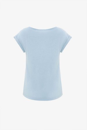 Блуза Рост: 170 Состав: 92%вискоза 8%эластан. Комплектация блуза. Цвет голубой