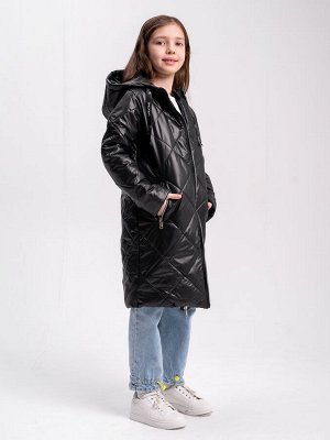 Пальто для девочки 'Боро' черный