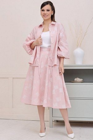 Блуза, Юбка / Мода Юрс 2753 розовый