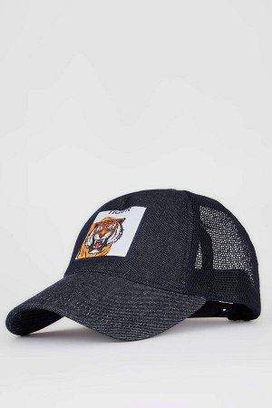 Мужская бейсбольная баскетбольная кепка с вышивкой тигра