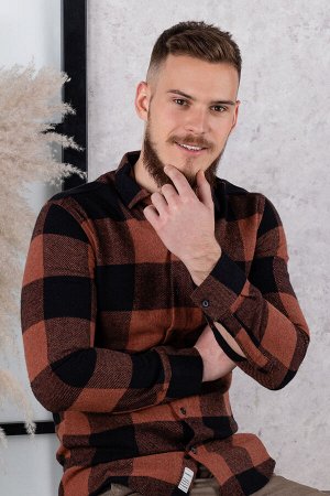 Рубашка с длинным рукавом мужская