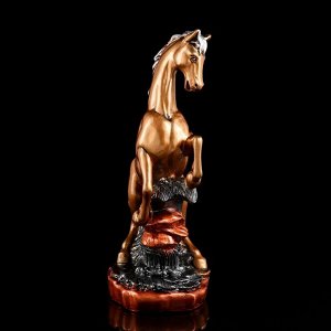 Статуэтка "Конь на дыбах", бронзовый цвет, гипс, 38 см, В АССОРТИМЕНТЕ