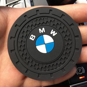Силиконовые подстаканники в авто с логотипом BMW