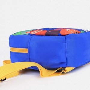 Рюкзак детский, отдел на молнии, 2 боковых кармана, цвет синий