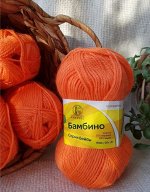 Пряжа Бамбино/цвет Апельсин (068)