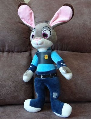 Мягкая игрушка Зайка полицейский-40 см.