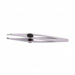 Пинцет косметический с силиконовой вставкой DEWAL BEAUTY TW-65C