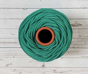Гамаковый шнур 6мм 200м с сердечником Травяной зеленый 404 полипропилен/для плетения гамака/подвесные кресла/качели.