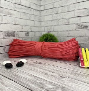 Шнур полипропиленовый 4мм 100м с сердечником ШПТ Красный (102)