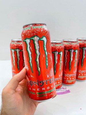 Monster Energy Ultra Watermelon 500ml - Монстр ультра арбуз. Без сахара. Польша