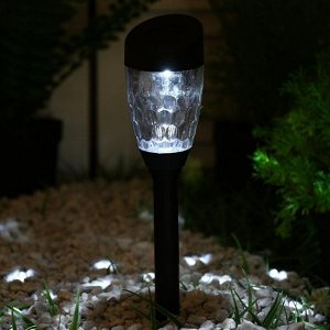 Садовый светильник на солнечной батарее «Трапеция скошенная», 6 x 36 x 6 см, 1 LED, свечение белое