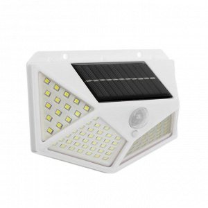 Садовый светильник на солнечной батарее, накладной, 13 ? 9.5 ? 5.5 см, 100 LED, свечение белое