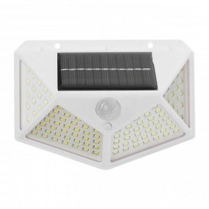 Садовый светильник на солнечной батарее, накладной, 13 ? 9.5 ? 5.5 см, 100 LED, свечение тёплое белое