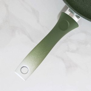 Сковорода, d=26 см, пластиковая ручка, антипригарное покрытие, цвет фисташковый