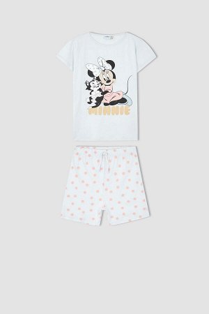 Лицензированная диснеевская пижама с Микки и Минни для девочек, стандартная посадка, из 2 предметов