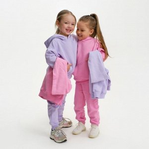 Костюм для девочки (худи, брюки) KAFTAN Basic line 28 (86-92 см), лиловый