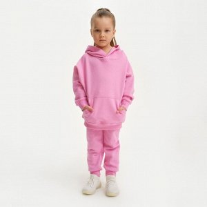 Костюм для девочки (худи, брюки) KAFTAN "Basic line", цвет розовый