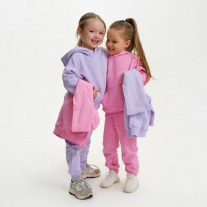 Костюм для девочки (худи, брюки) KAFTAN "Basic line", размер 36 (134-140), цвет розовый