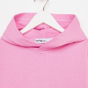 Костюм для девочки (худи, брюки) KAFTAN "Basic line", цвет розовый