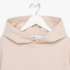 Костюм детский (худи, брюки) KAFTAN Basic line 32 (110-116 см), цвет кофейный