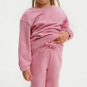 Костюм для девочки (свитшот, брюки) KAFTAN &quot;Basic line&quot;, цвет розовый