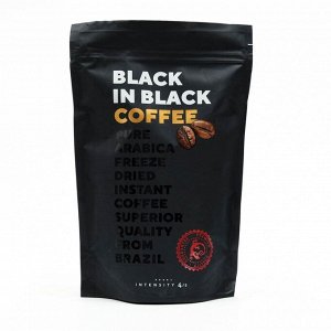Кофе BLACK IN BLACK 190г., кристал, пакет х 10